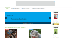 Desktop Screenshot of pomeranianbreederlist.com
